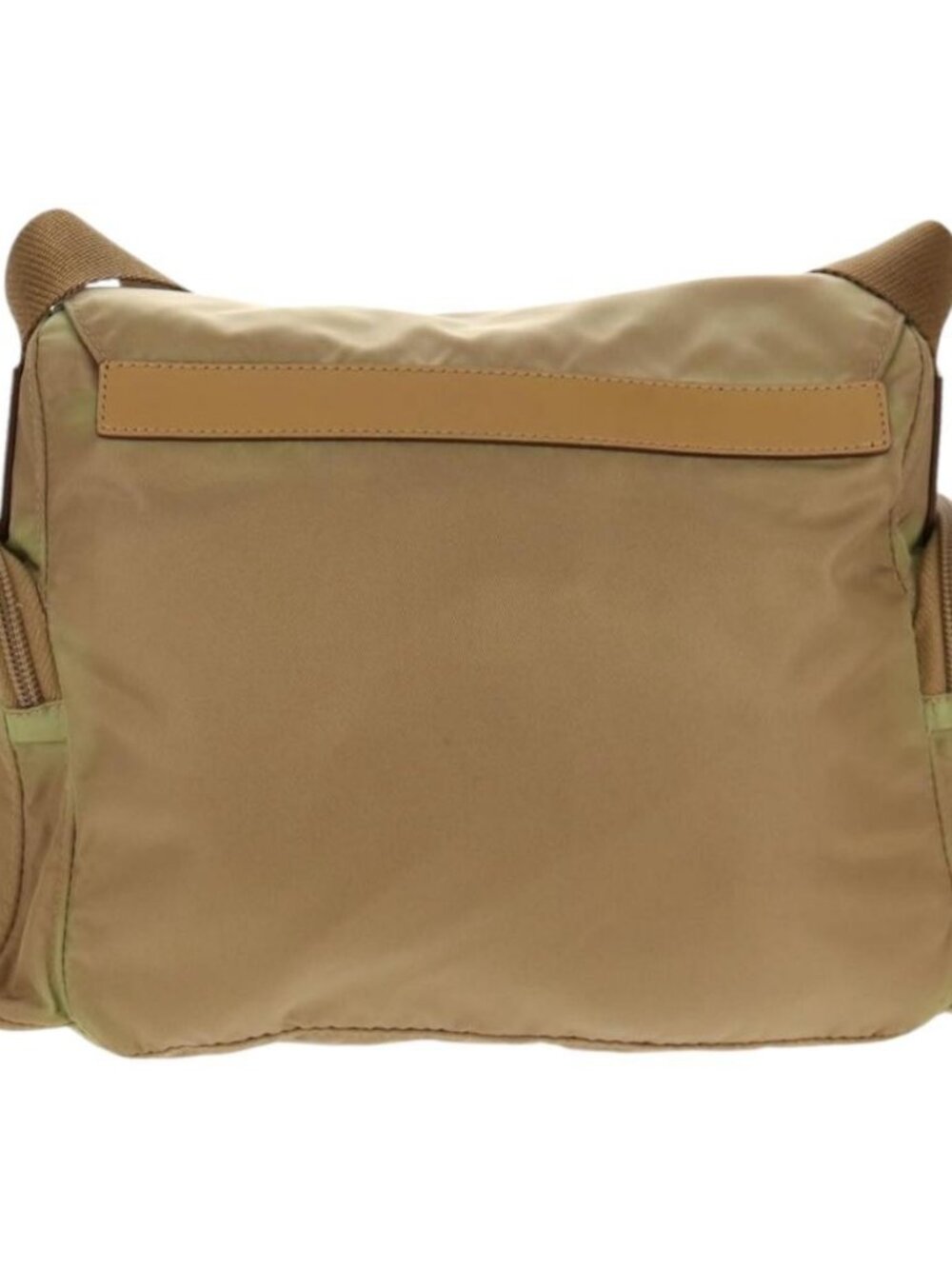 PRADA Shoulder Bag Nylon Khaki Silver Auth fm4987 - Picture 3 of 16